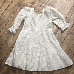 Madewell Lizzie poplin babydoll dress